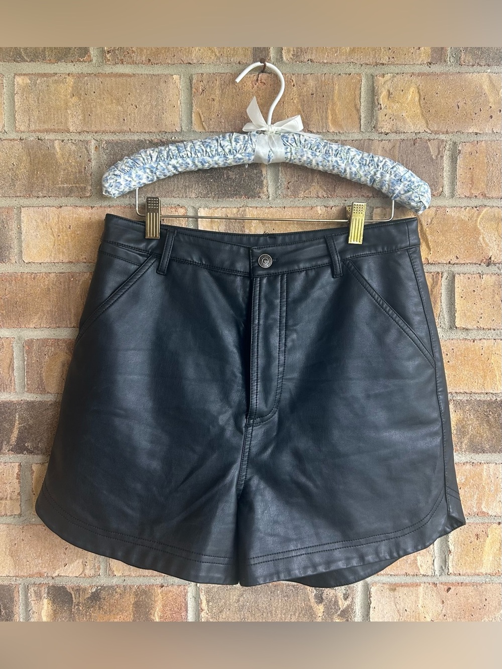Free People leather shorts size 8